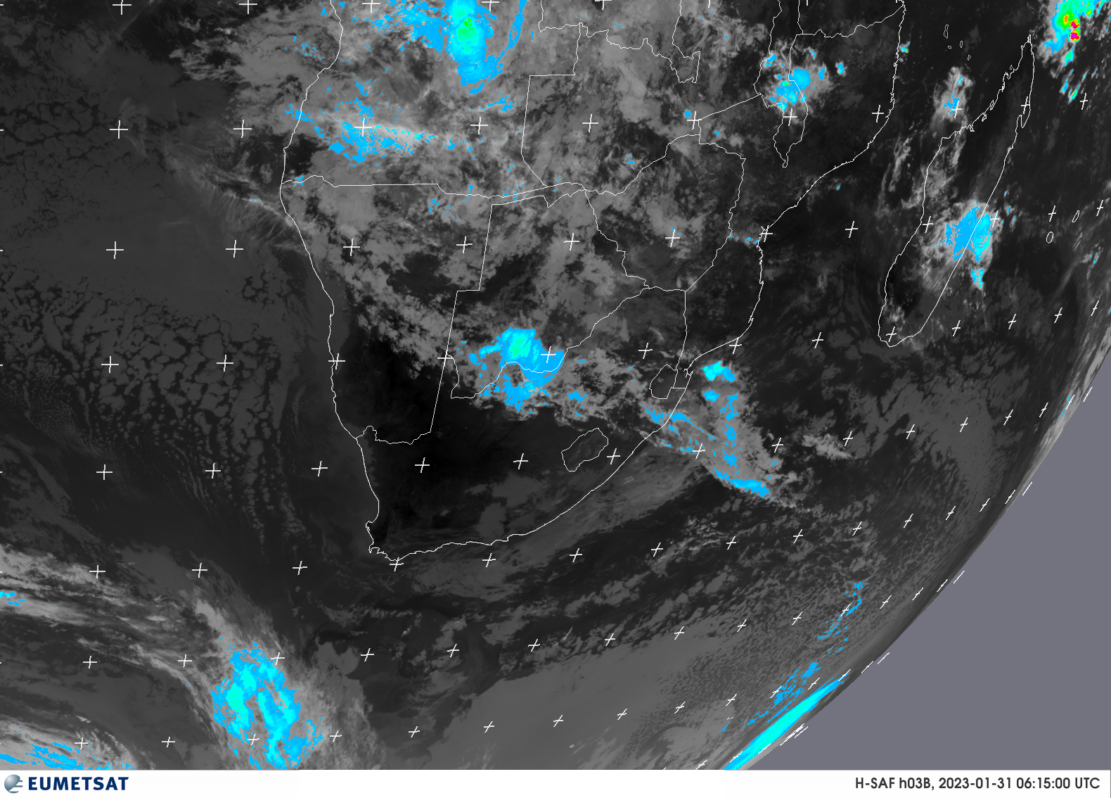 Last Live Rainfall Satellite Image