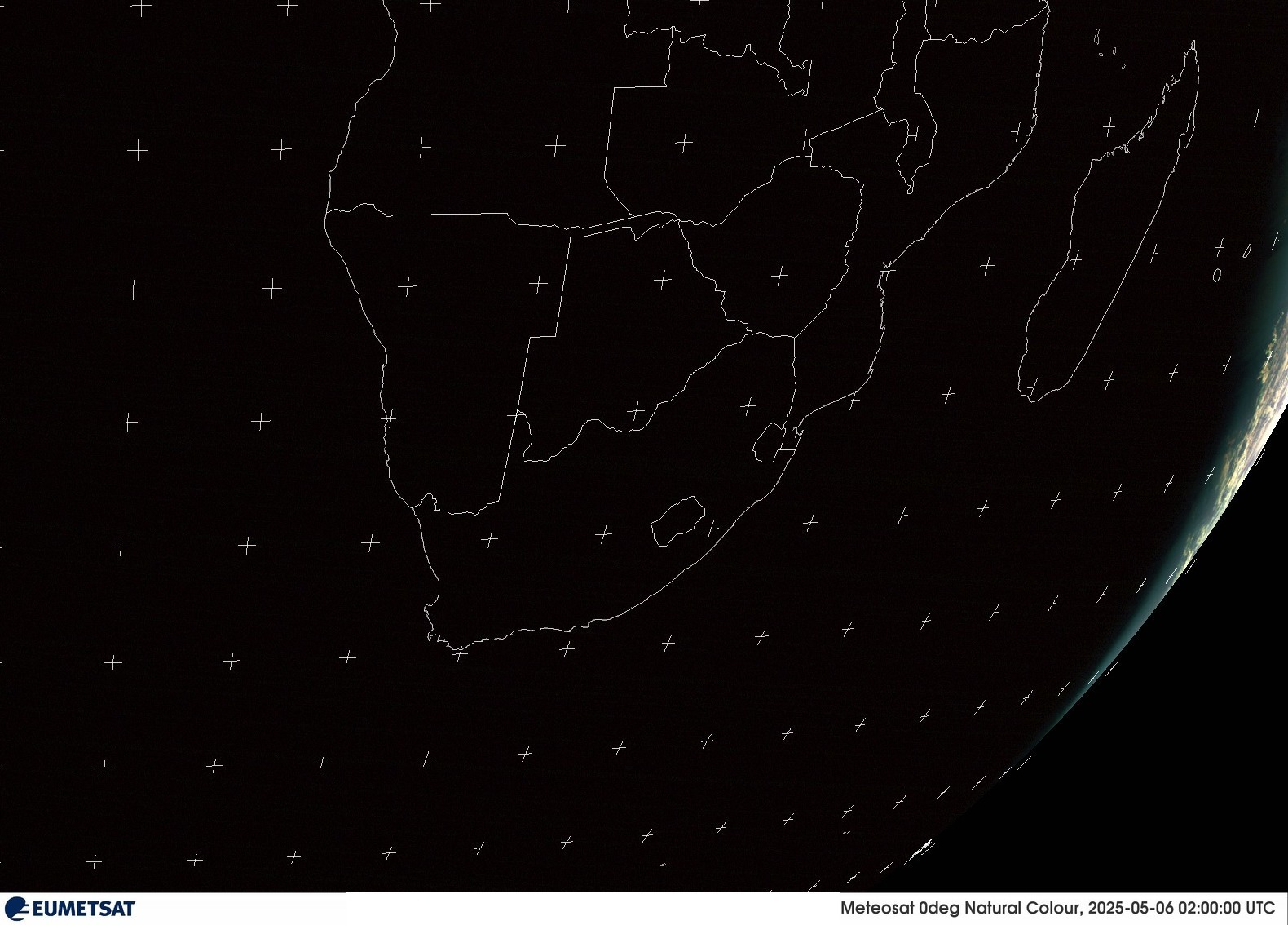 Last Visual Satellite Image
