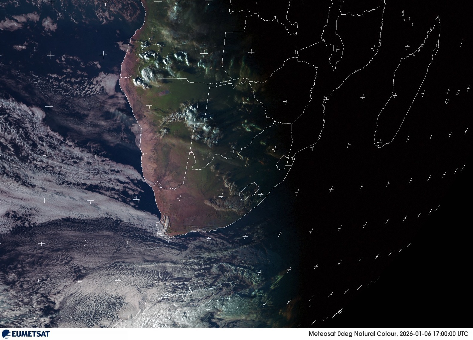 Last Visual Satellite Image