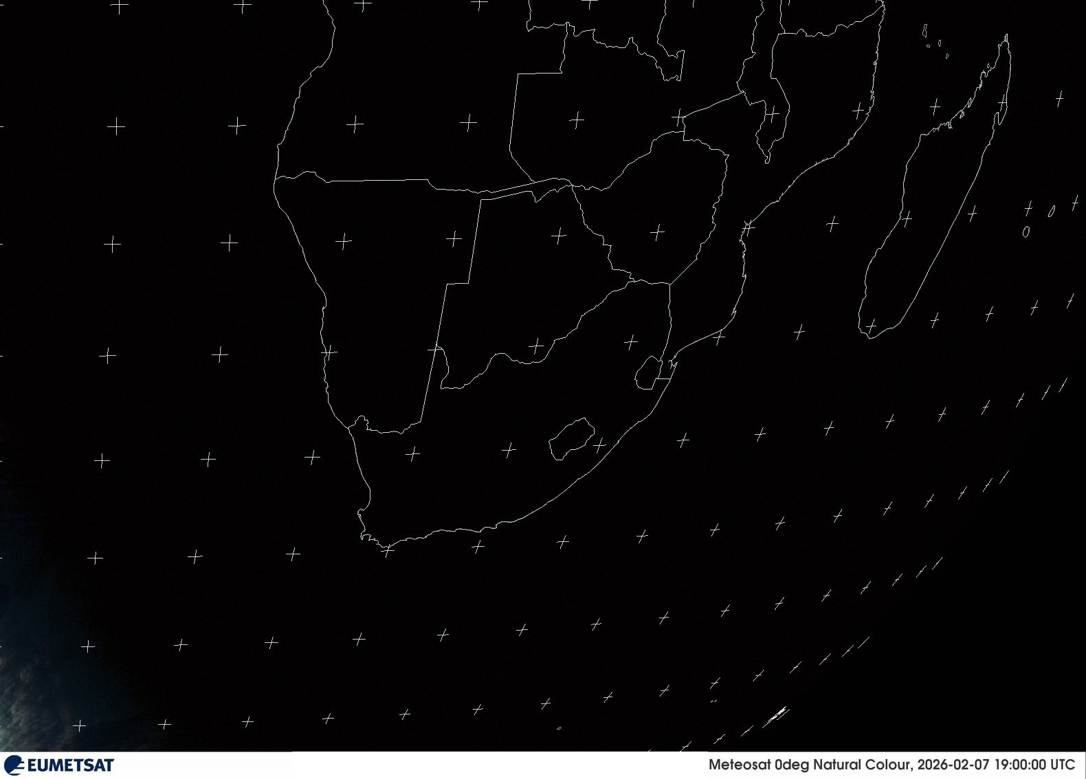 Last Visual Satellite Image