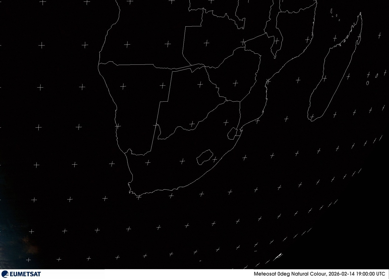 Last Visual Satellite Image