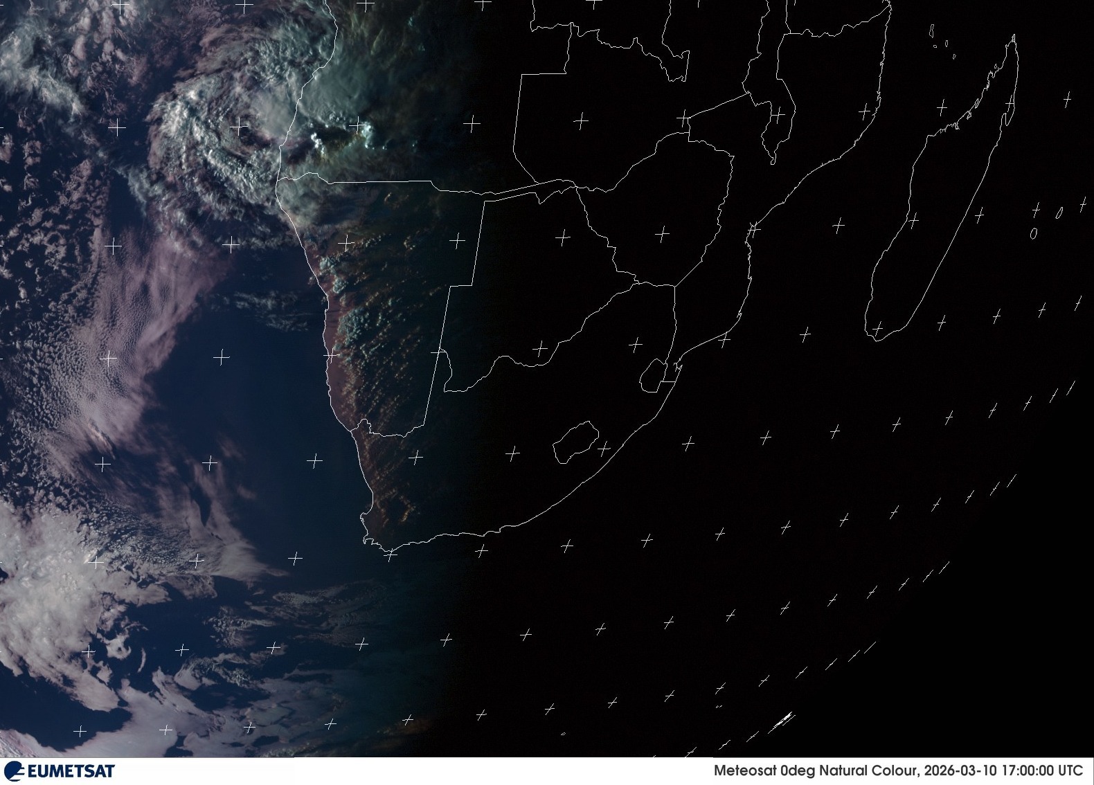 Last Visual Satellite Image