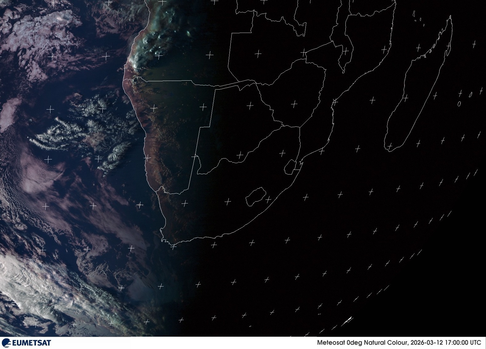 Last Visual Satellite Image