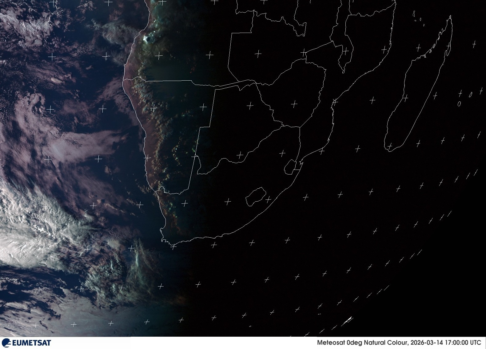 Last Visual Satellite Image