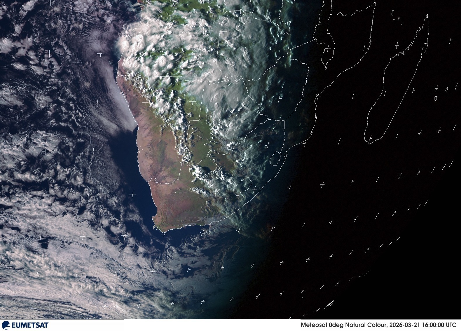 Last Visual Satellite Image