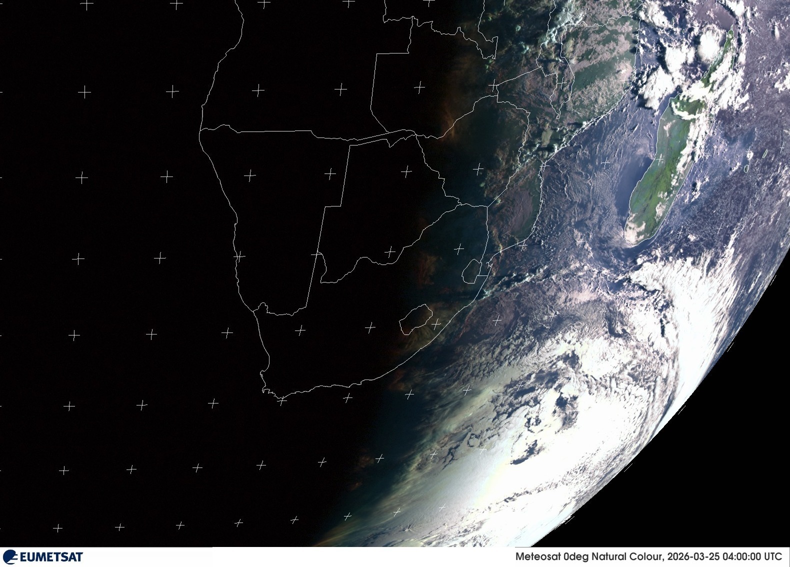 Last Visual Satellite Image