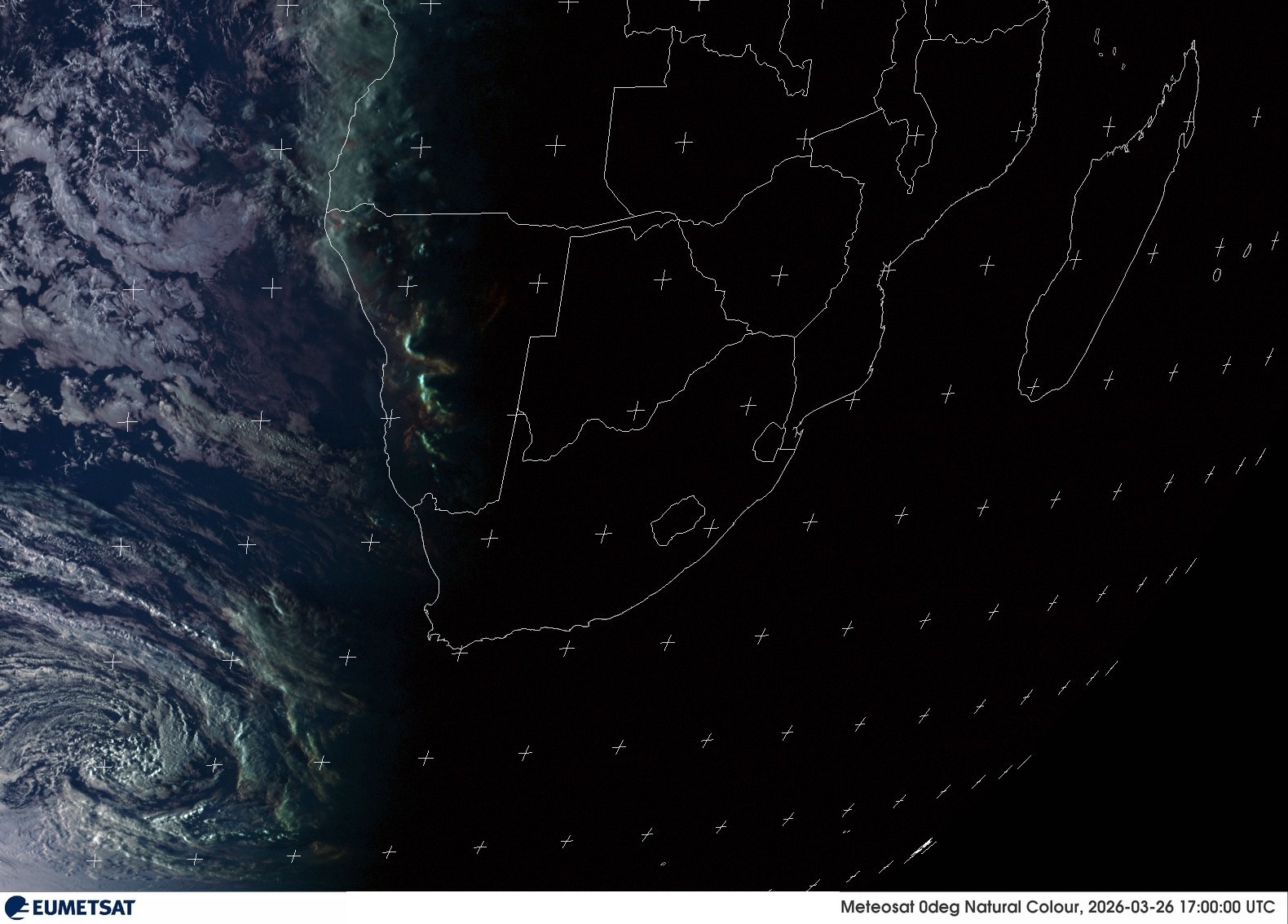 Last Visual Satellite Image