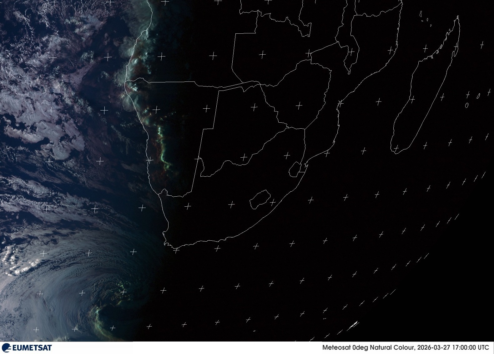 Last Visual Satellite Image