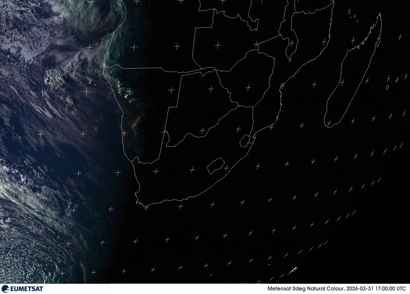 Last Visual Satellite Image