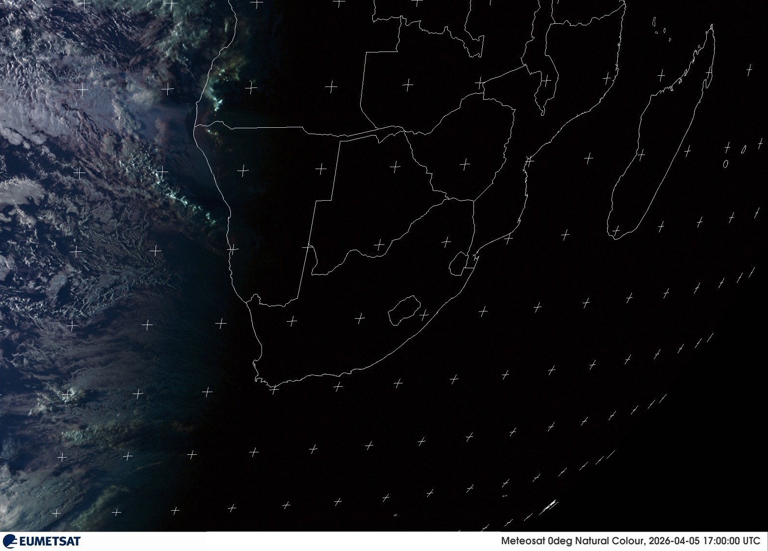 Last Visual Satellite Image