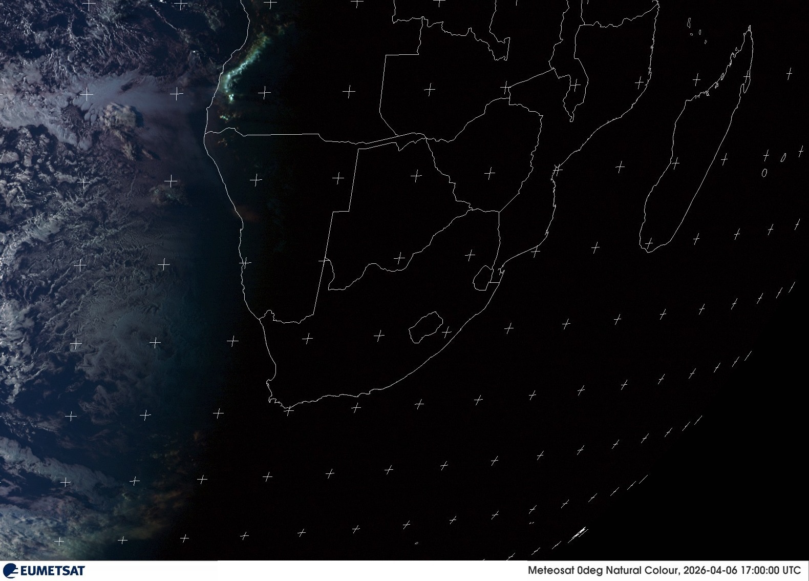 Last Visual Satellite Image