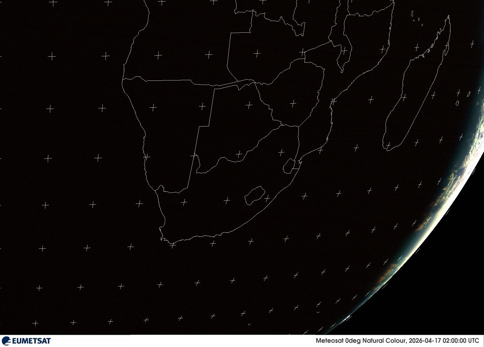 Last Visual Satellite Image