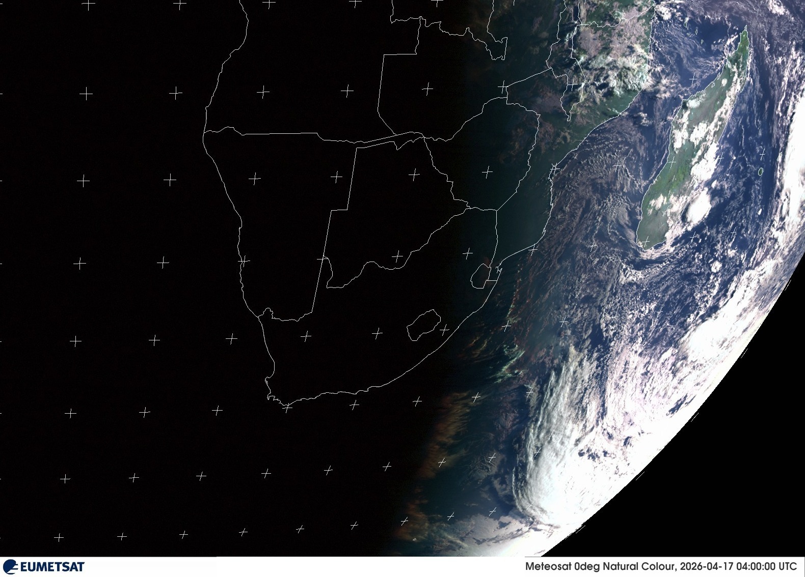 Last Visual Satellite Image