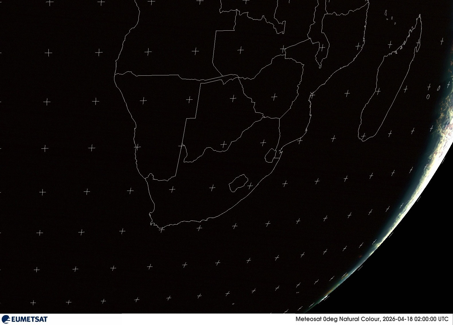 Last Visual Satellite Image